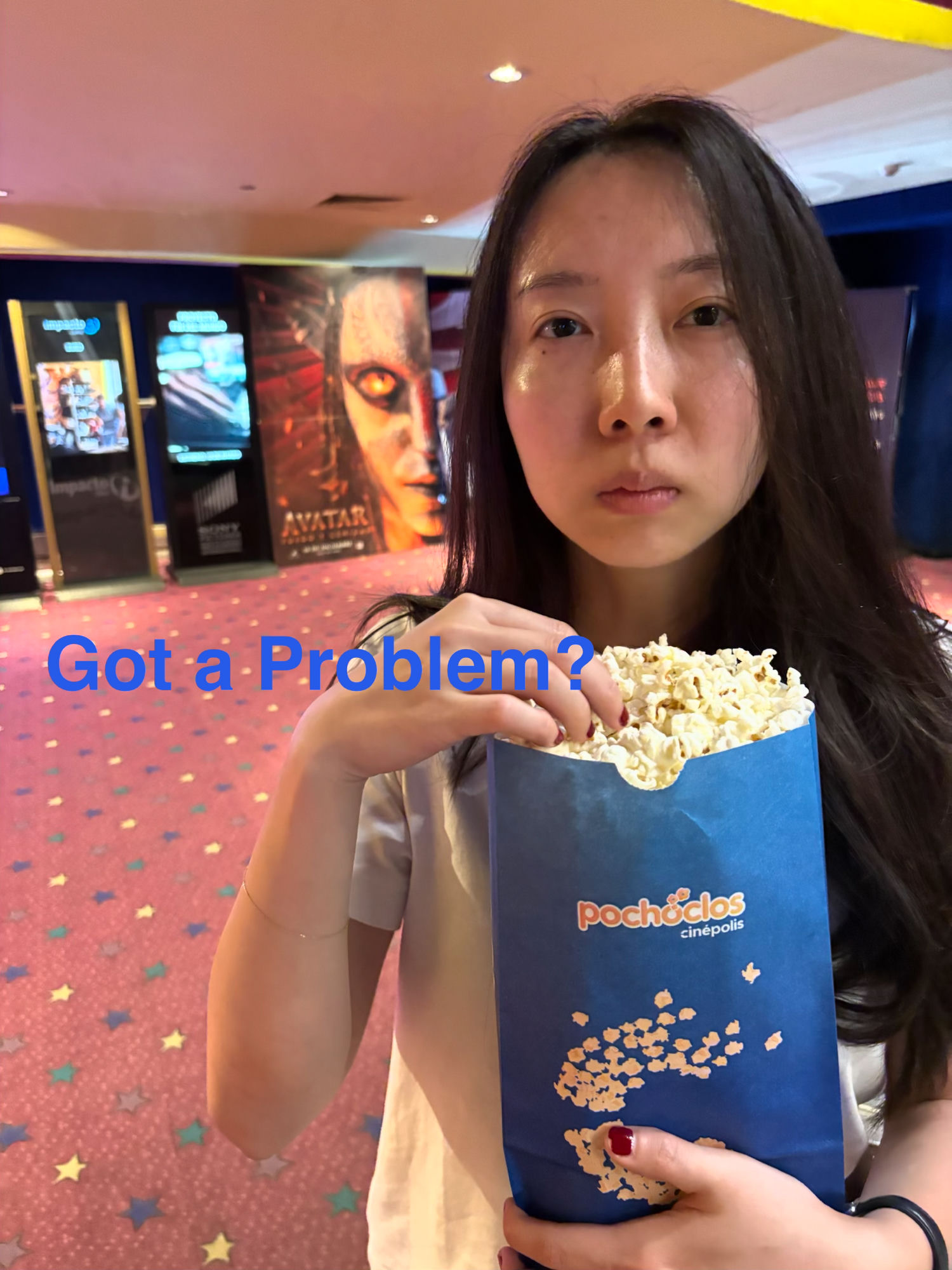 Got a problem? Popcorn at the movies.